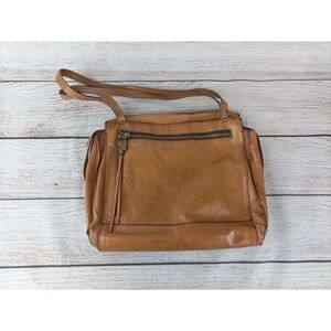 Hobo Affinity Calfskin Soft Tan Light Brown Leather Tote Purse